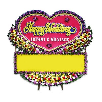 Jual papan bunga wedding Cirebon