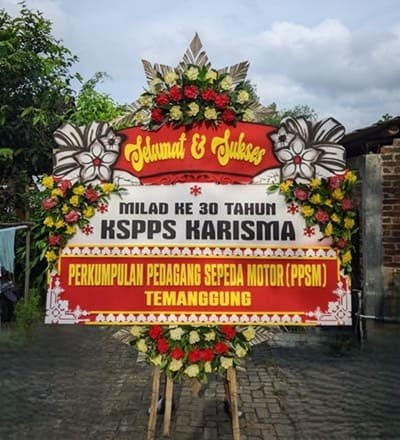 Harga bunga papan daerah Temanggung