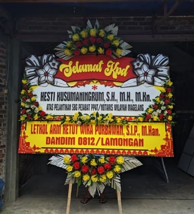 Harga jual bunga papan Temanggung