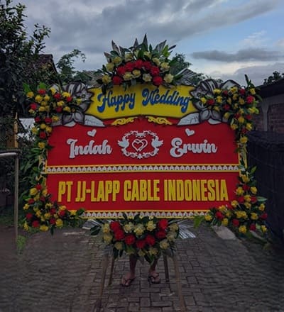 Harga papan bunga pernikahan Temanggung