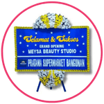 Icon karangan bunga grand opening